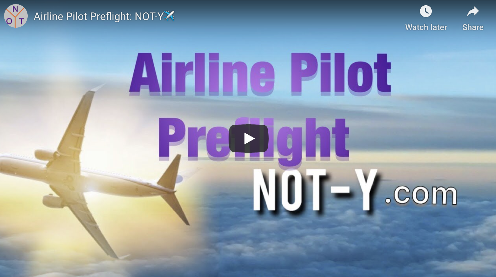AIRLINE PILOT PREFLIGHT